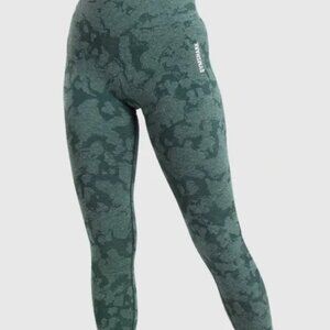 Gymshark Adapt Camo Seamless Leggings - Dark Green